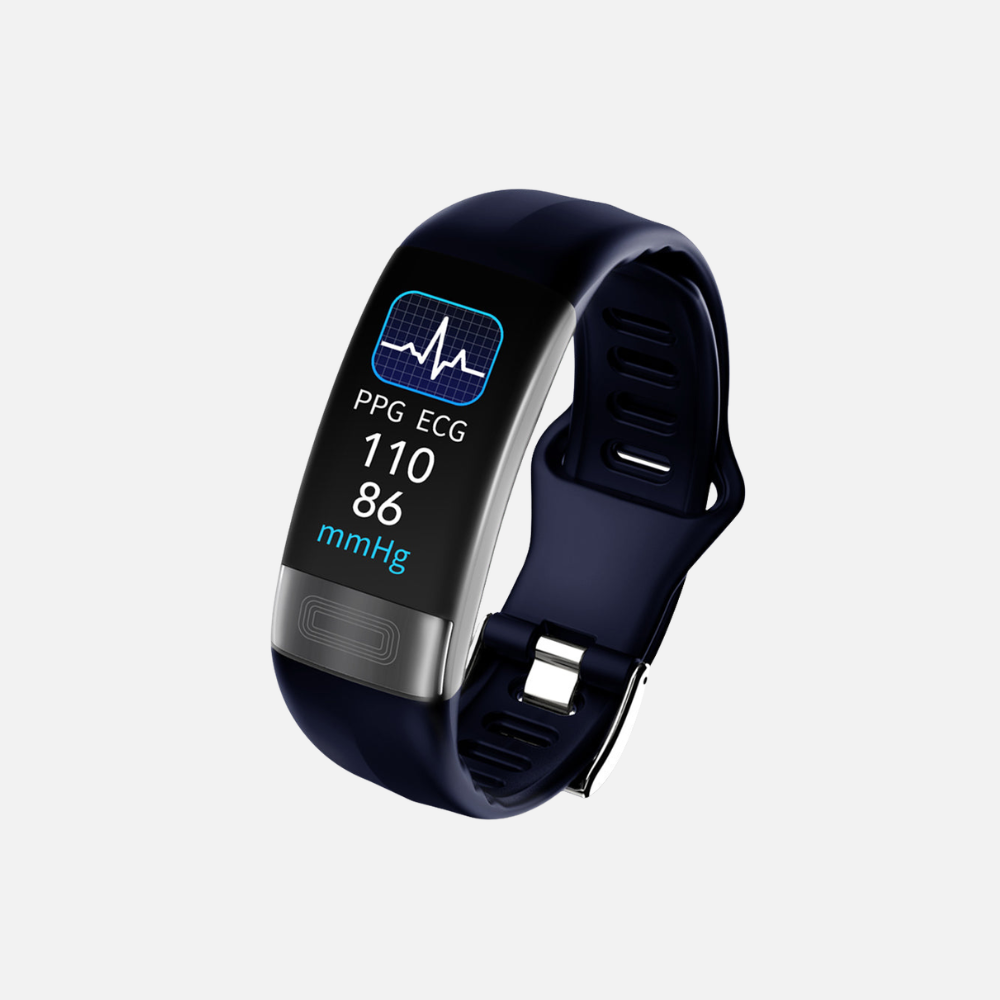 Mens Sports Band Fitness Tracker - ECG Band Measures Blood Pressure, Heart Rate, SpO2 & Sleep Tracker