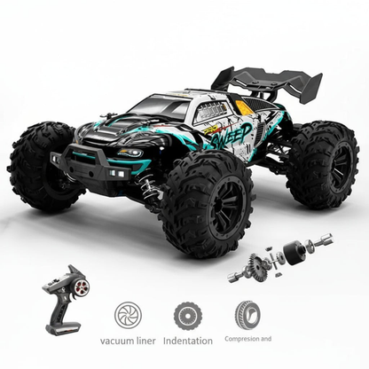 RC Car 1:16 Scale 4WD High Speed Off Road Truck with LED Lights