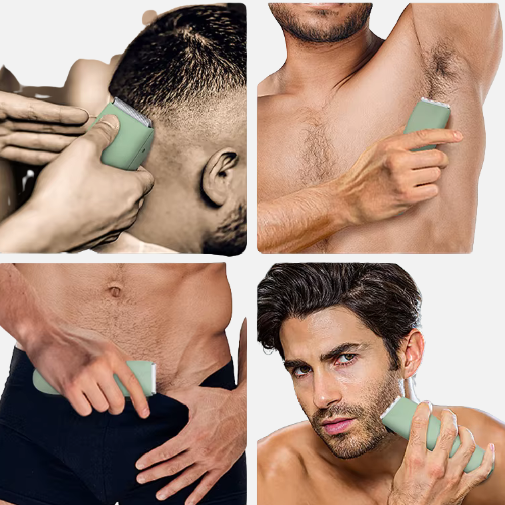 Mens All Body Hair Cutter, Hair Trimmer With 4 Guard Lengths