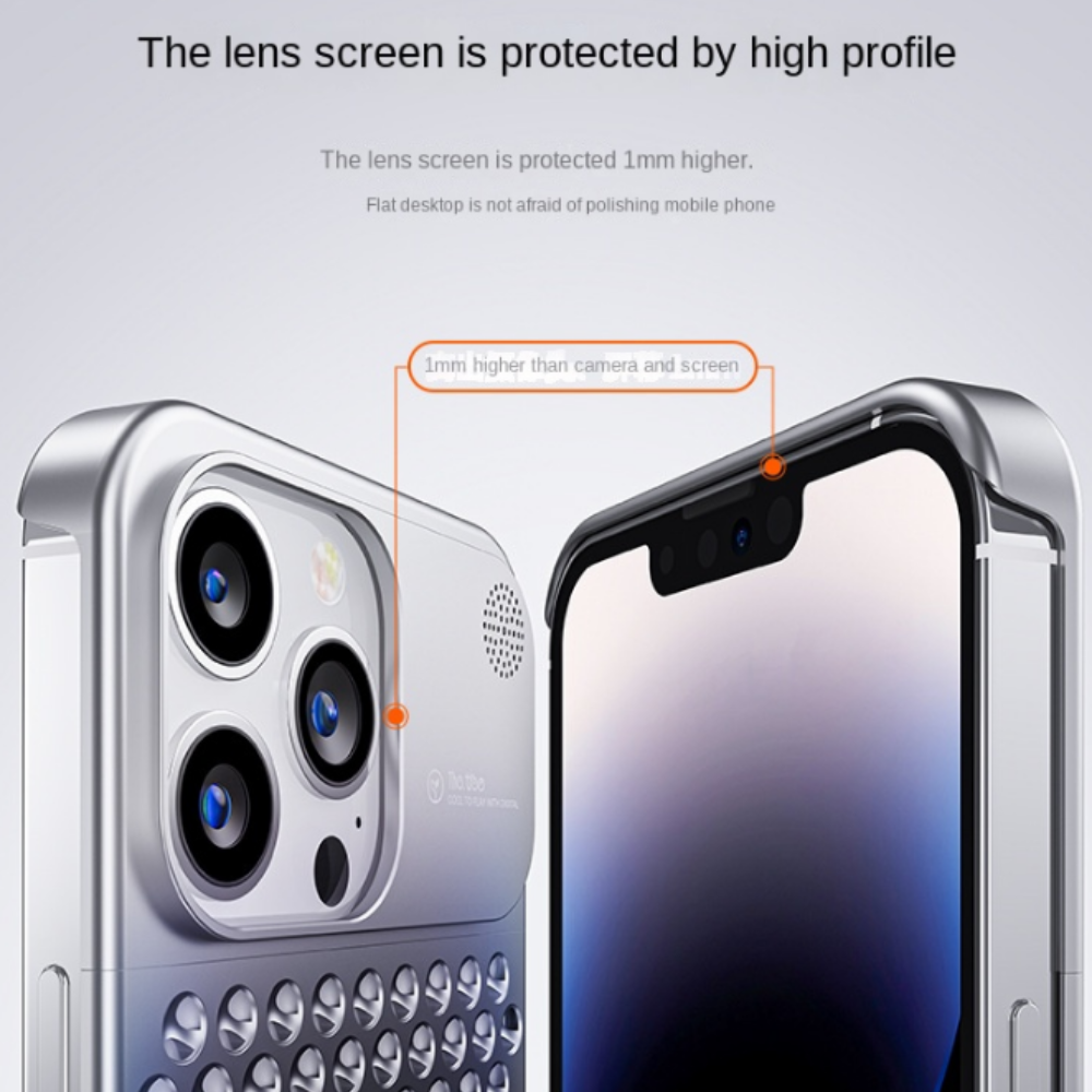 Phone Case Metal Vent Aluminum Alloy for iPhone 13 and 14