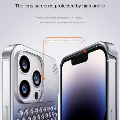 Phone Case Metal Vent Aluminum Alloy for iPhone 13 and 14