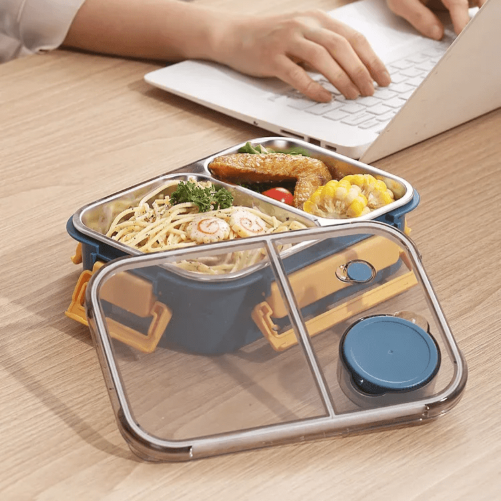 Stainless Steel Lunch Box, Insulated Heating Container for Warm Meals