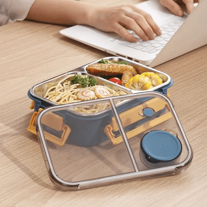 Stainless Steel Lunch Box, Insulated Heating Container for Warm Meals
