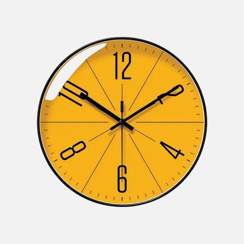 Nordic Modern Wall Clock, 14" Contemporary Home Style Clock