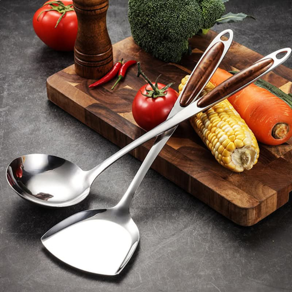 Stainless Steel Kitchen Utensil 7pcs Set, Essential Cooking Tools
