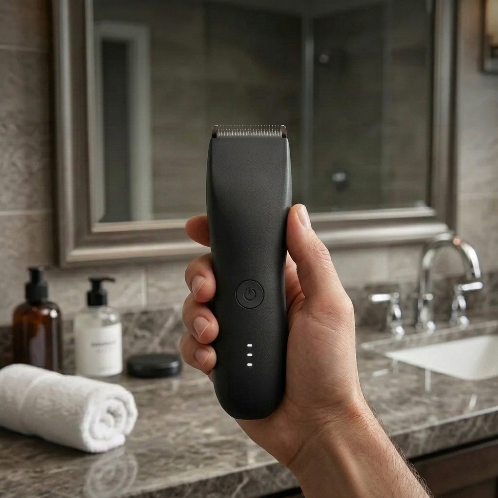 Mens All Body Hair Cutter, Hair Trimmer With 4 Guard Lengths