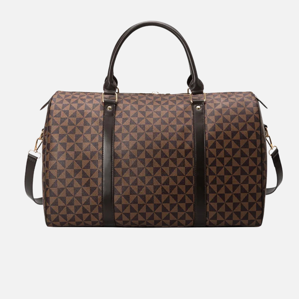 Travel Duffle Bag with Rugged Shoulder Strap and Internal Utility Pocket