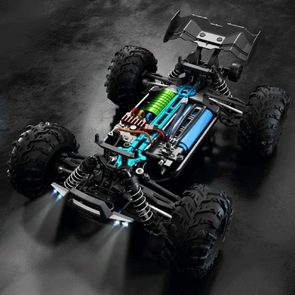 RC Car 1:16 Scale 4WD High Speed Off Road Truck with LED Lights