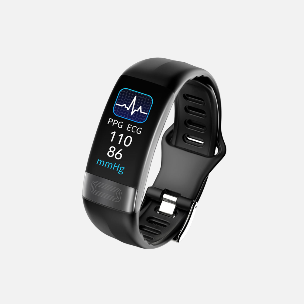 Mens Sports Band Fitness Tracker - ECG Band Measures Blood Pressure, Heart Rate, SpO2 & Sleep Tracker