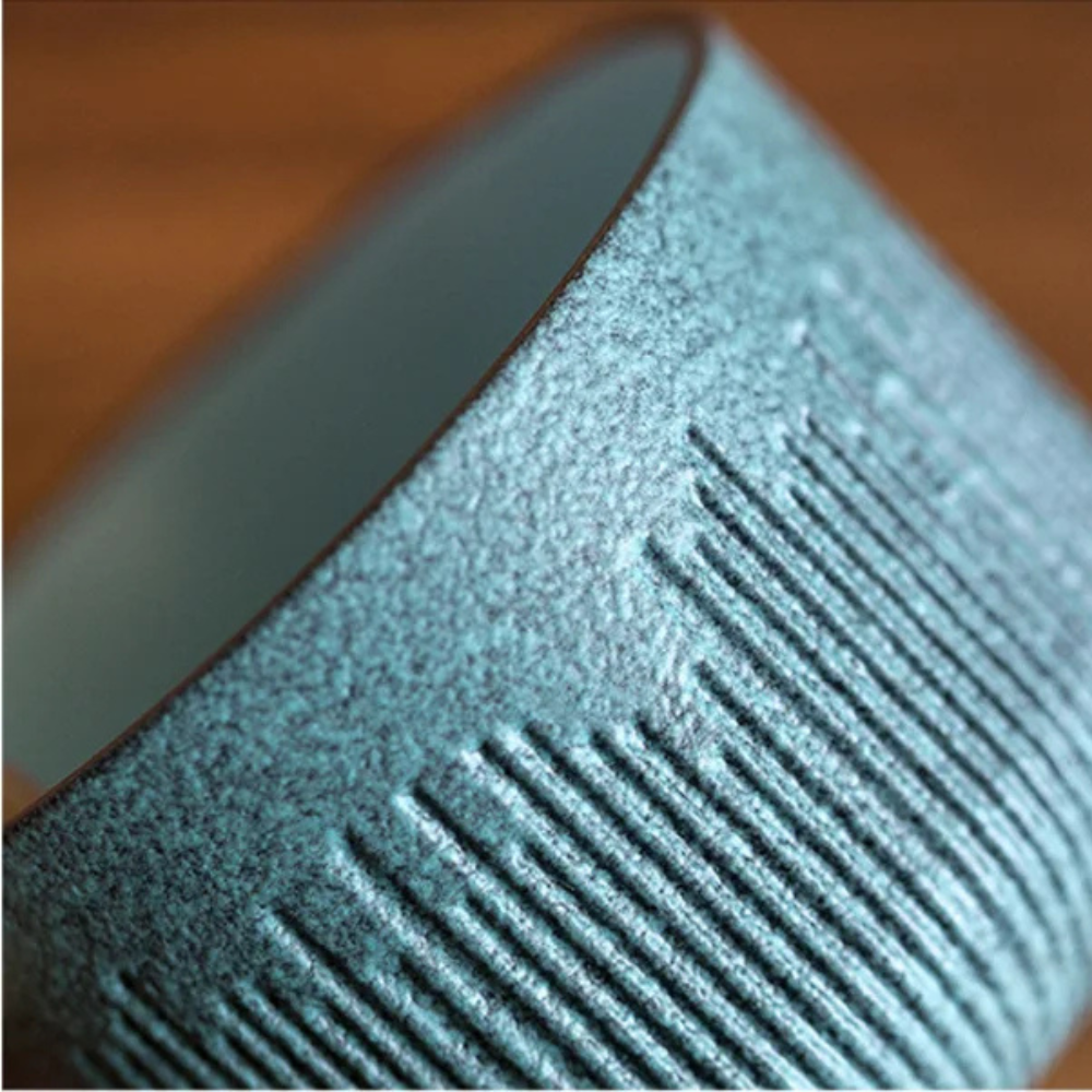 Portable Tea Set For Travel, Bluestone Glazed Style Set