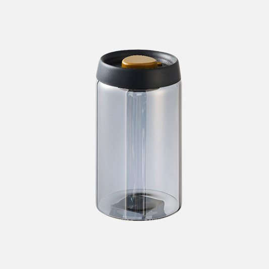 Air Tight Coffee Container Vacuum Sealed Glass Jar Canister for Fresh Beans