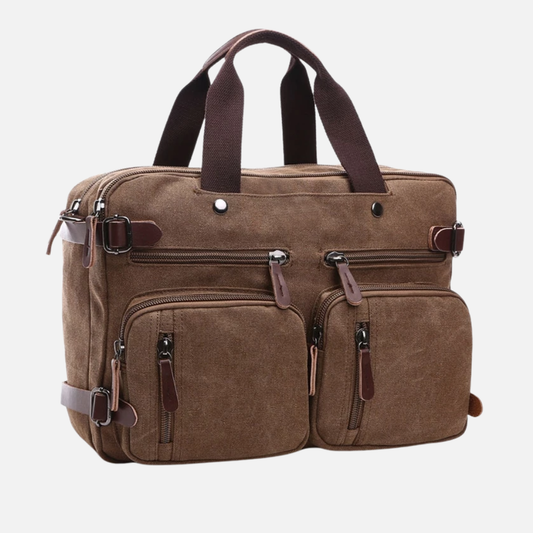 Briefcase for Men 16 Oz Canvas Messenger Bag Laptop Casual Satchel