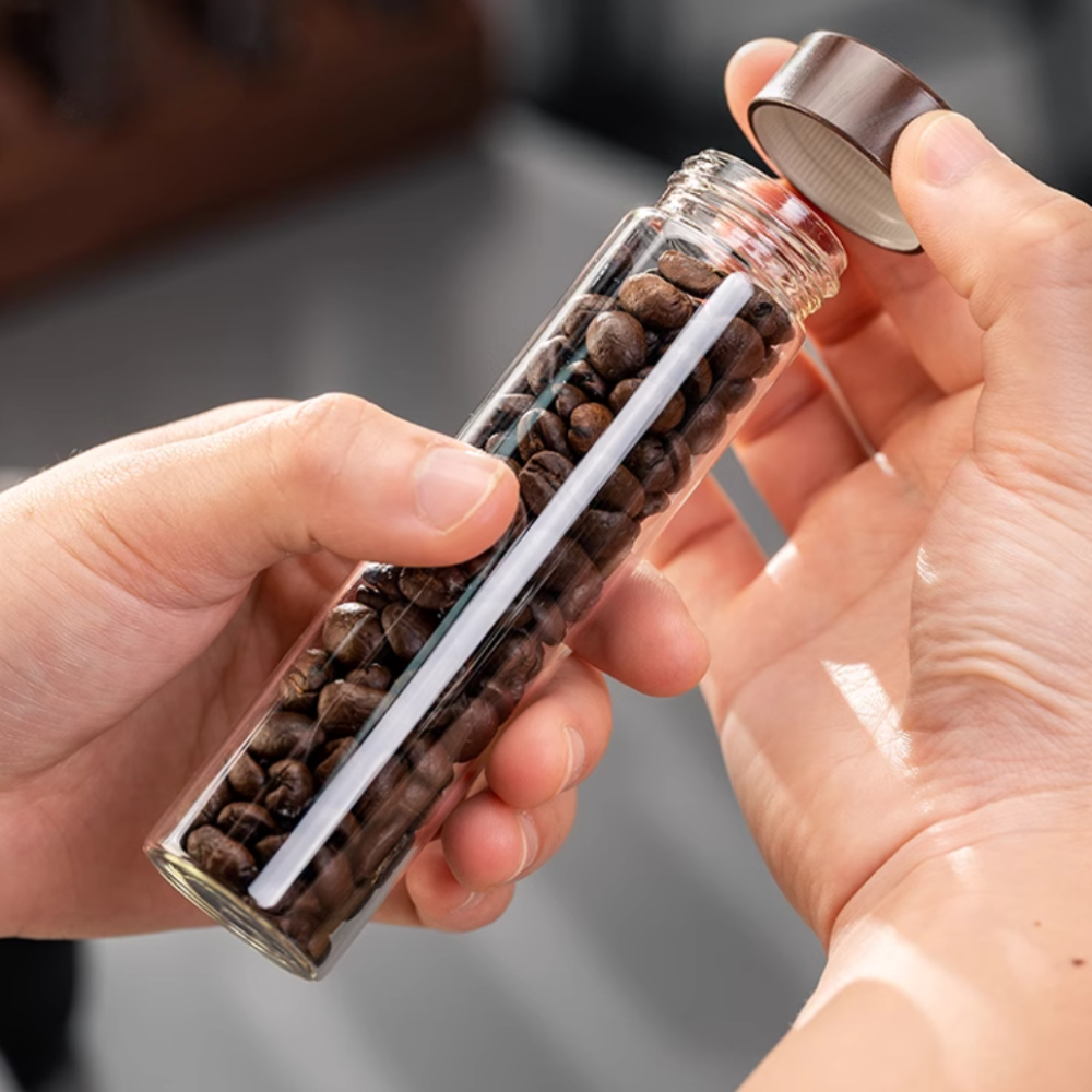 Coffee Bean Storage Test Tube Set - Countertop or Drawer Storage