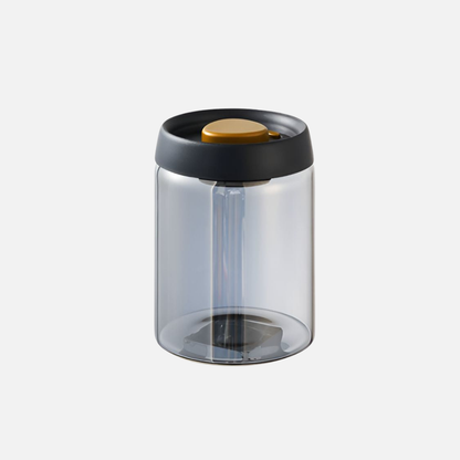 Air Tight Coffee Container Vacuum Sealed Glass Jar Canister for Fresh Beans