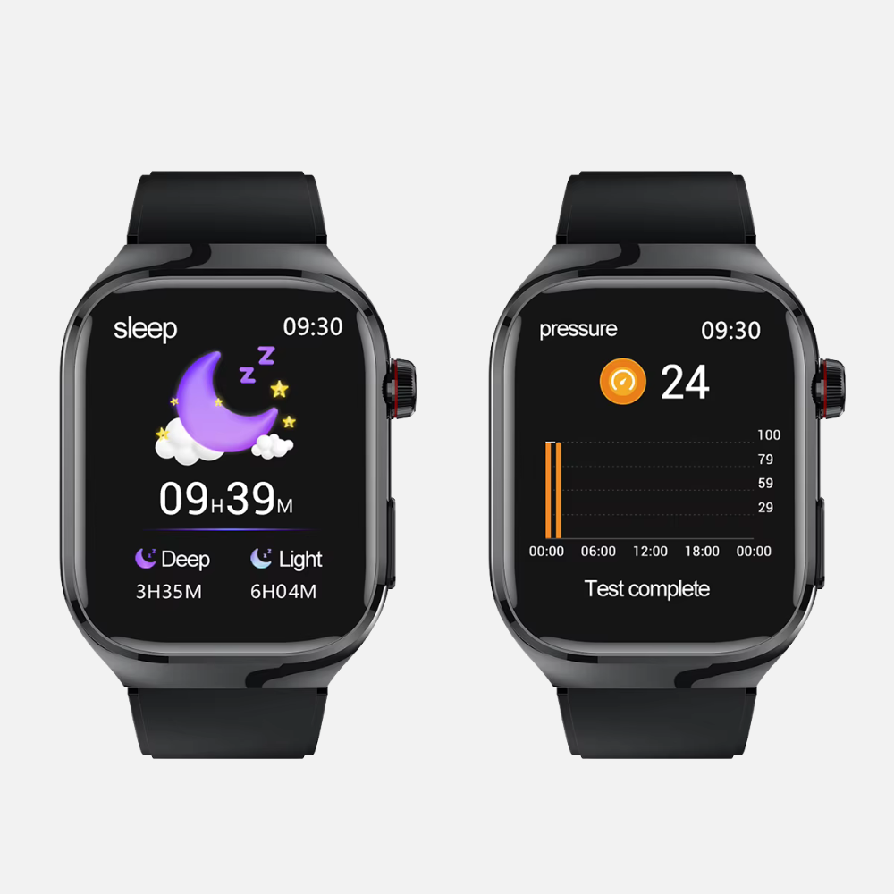 Mens Sports Smart Watch Blood Sugar, ECG, Uric Acid, Bluetooth, Fitness Tracking Watch