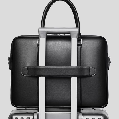 Briefcase Organizer with Laptop Compartment and Crossbody Shoulder Strap