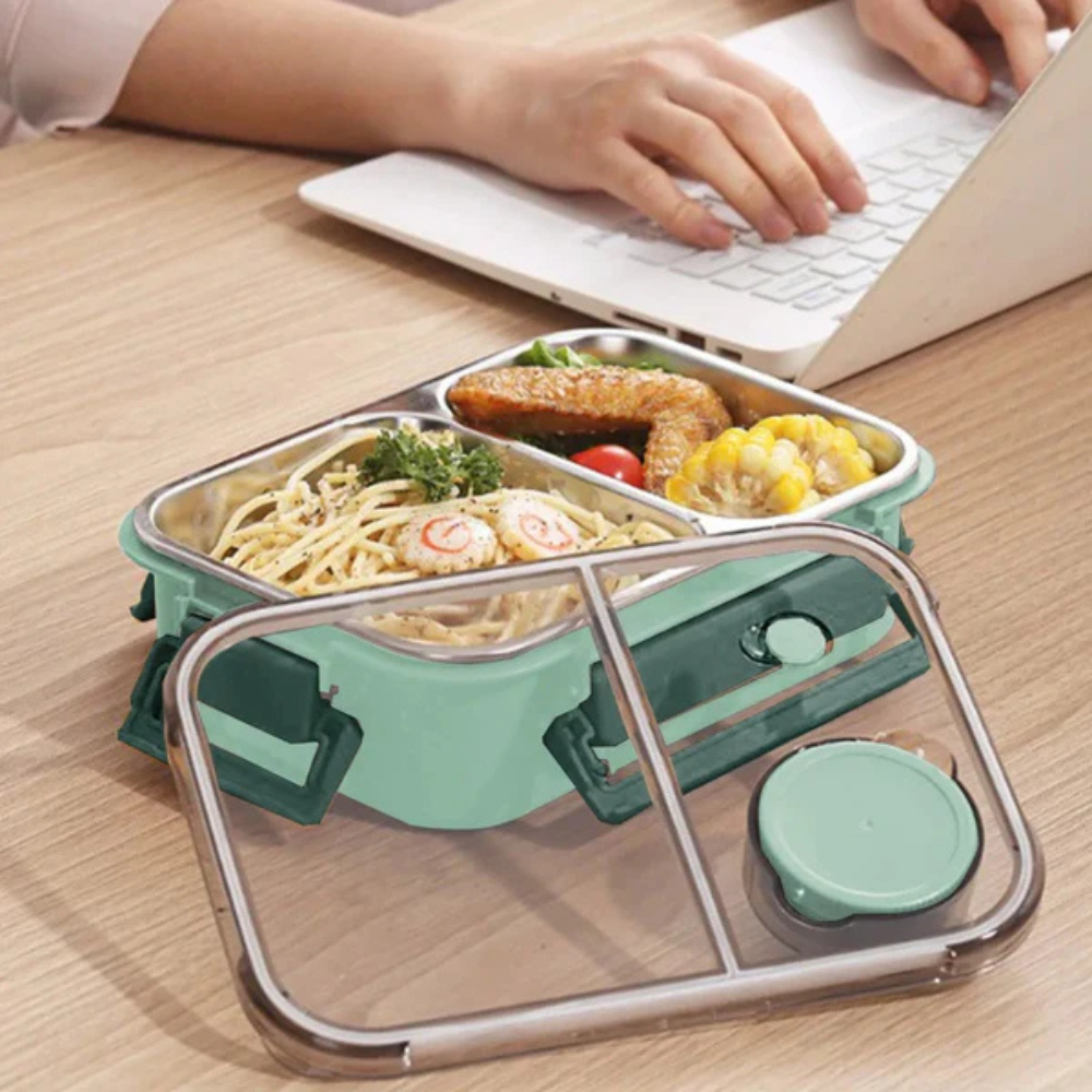 Stainless Steel Lunch Box, Insulated Heating Container for Warm Meals