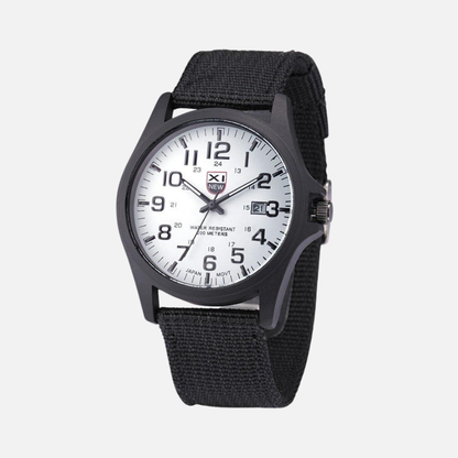 Mens Watches Tactical Field Military Style Quartz Watch with LED