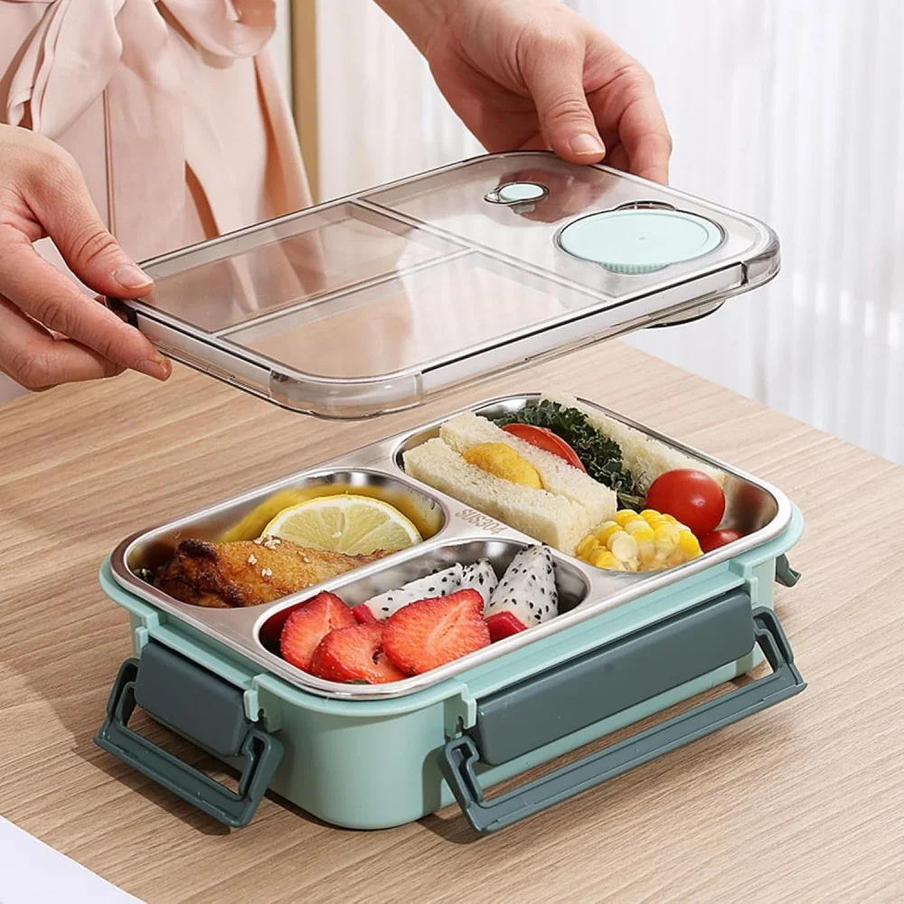 Stainless Steel Lunch Box, Insulated Heating Container for Warm Meals