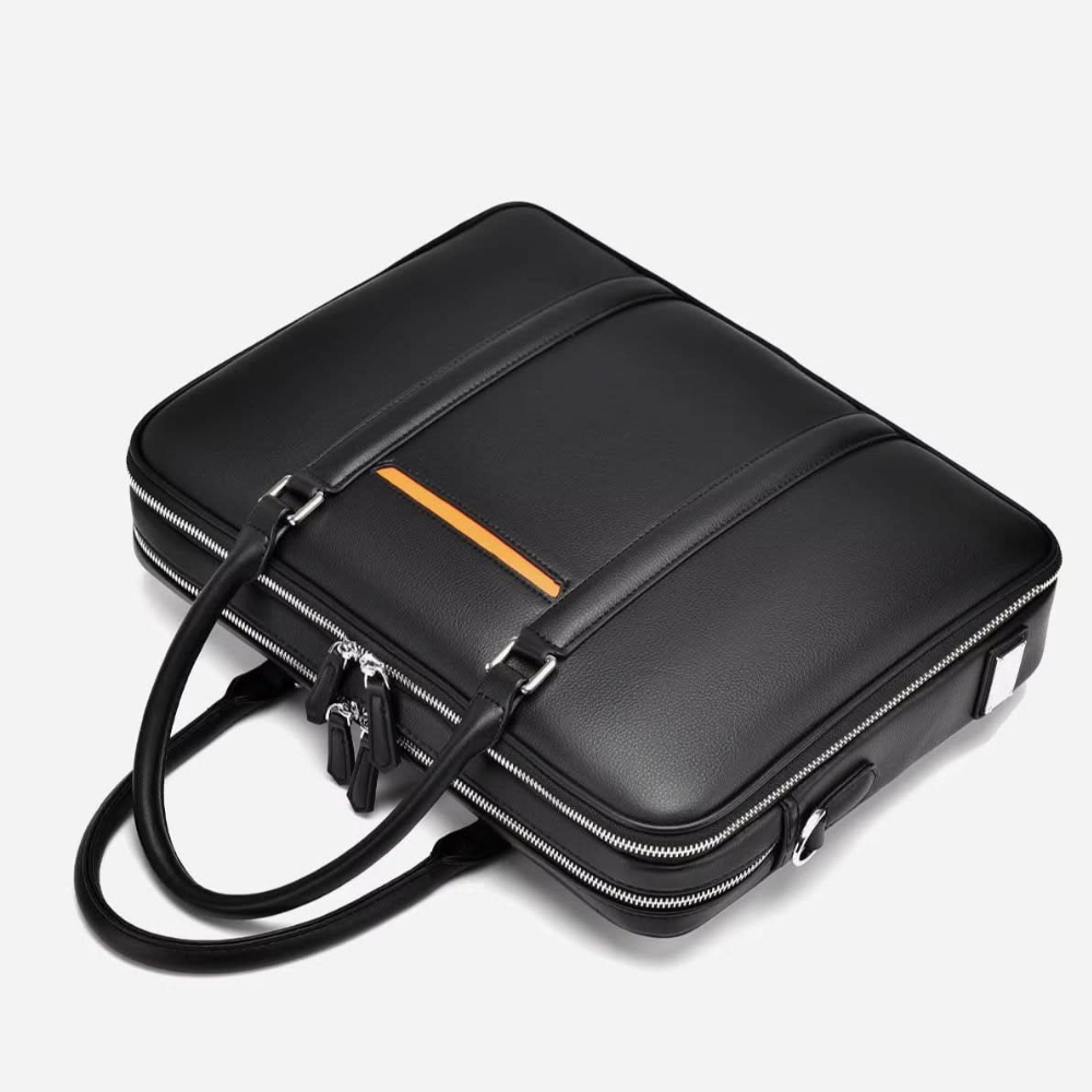 Briefcase Organizer with Laptop Compartment and Crossbody Shoulder Strap