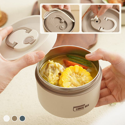 Insulated Lunch Box, Stainless Steel Double Wall Thermal Food Container