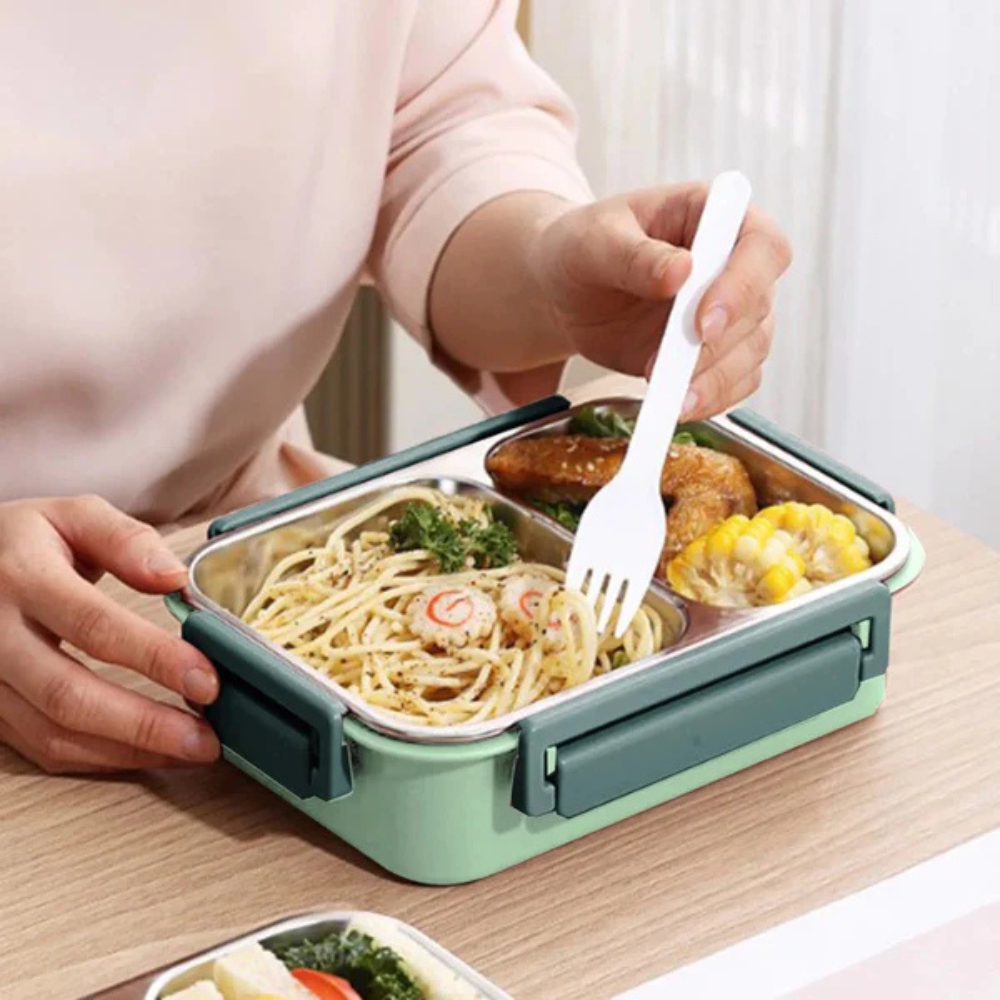 Stainless Steel Lunch Box, Insulated Heating Container for Warm Meals