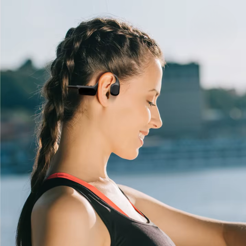 Bone Conduction Headphones Open Ear Bluetooth 5.4 for Water Sports and Fitness
