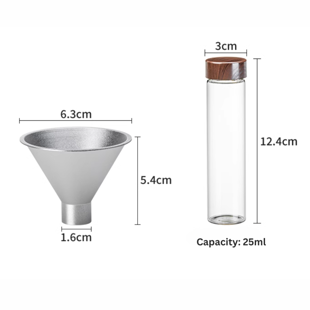 Coffee Bean Storage Test Tube Set - Countertop or Drawer Storage