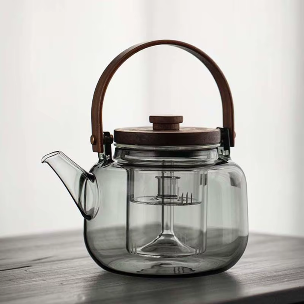 Large Glass Teapot - Steam Infuser & Heat Resistance