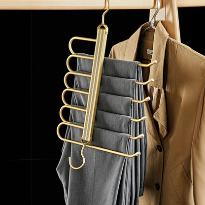 Pants Hanger 6 Tier Space Saving Foldable Closet Rack