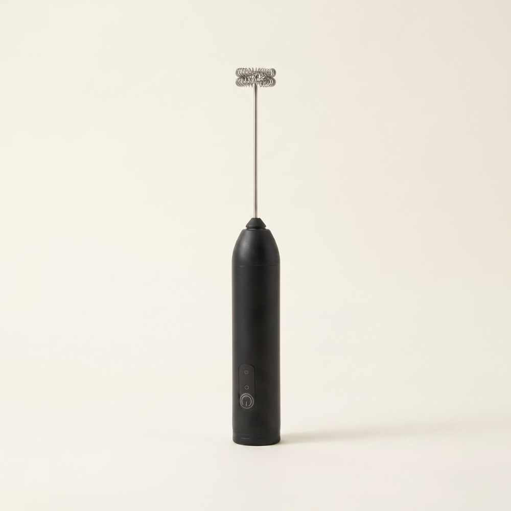 Milk Frother with Three Speed Motor and Detachable Stainless Steel Whisk
