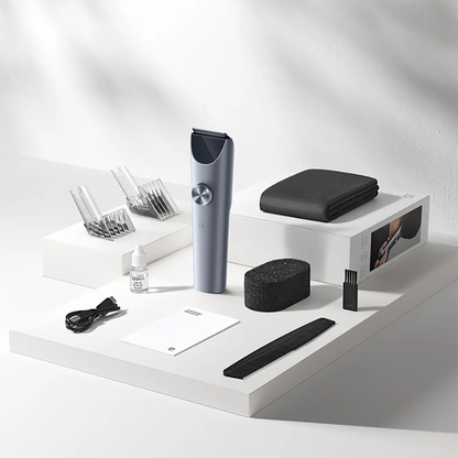 Beard Trimmer Set with Digital Display Screen and 19 Adjustable Lengths