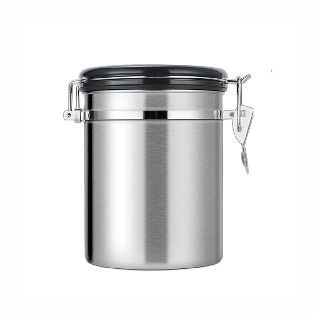Air Tight Coffee Container with CO2 Valve, Date Tracking Calendar and Scoop