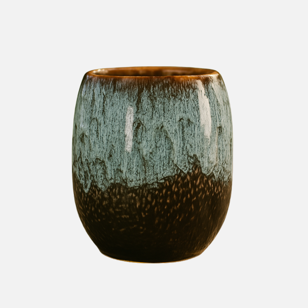 Mens Ceramic Coffee Cup - Two-toned