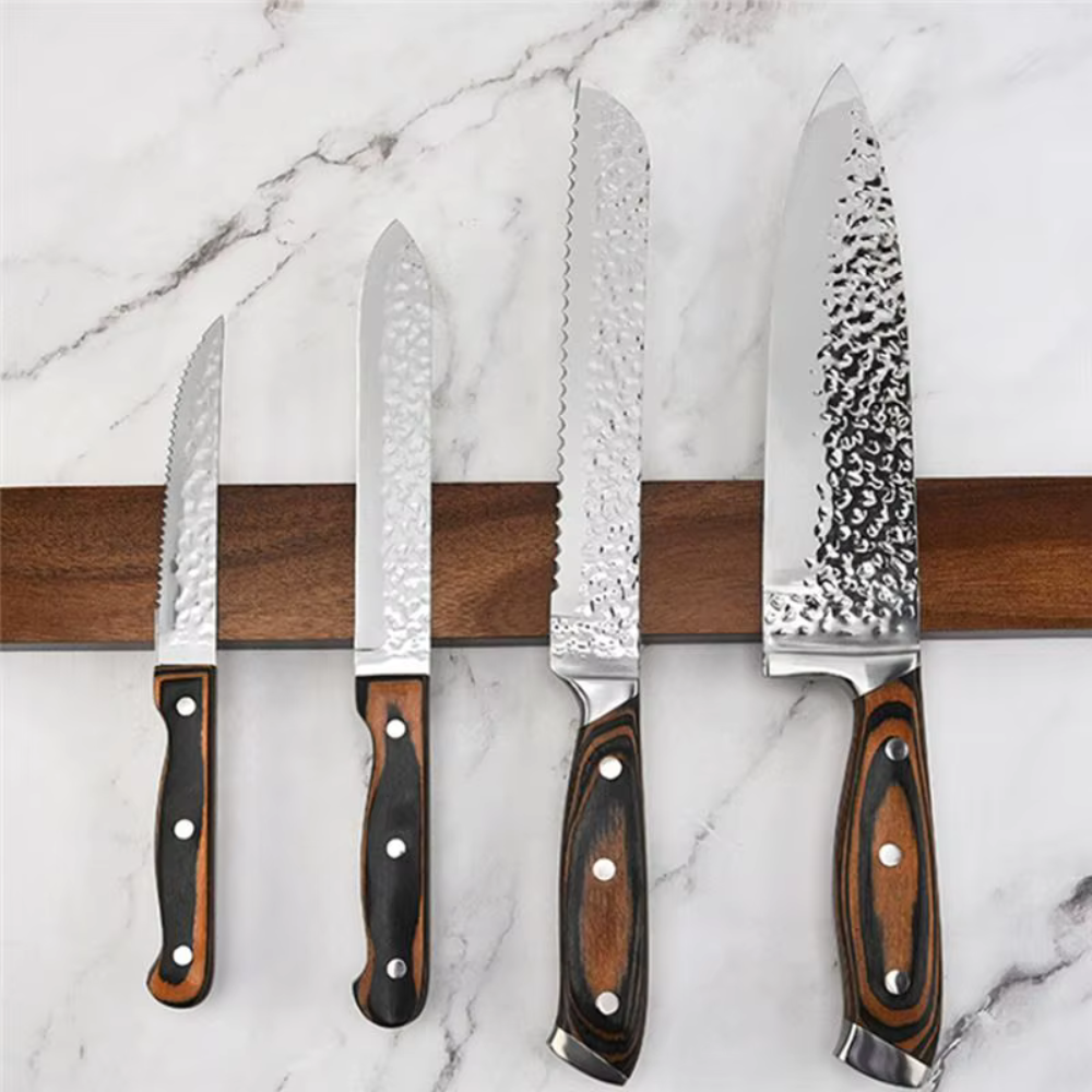 Magnetic Wall Knife Rack, Hidden Magnet Mount - 40cm Wide