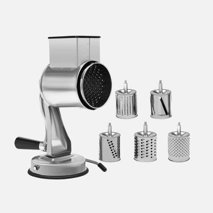 Multi-Functional Kitchen Rotary Food Grater - Five Drum Blades