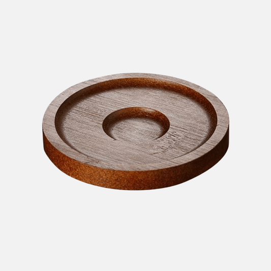 6 Wooden Coasters For Whiskey Glasses, Coffee & Tea Cups And Drinking Glasses