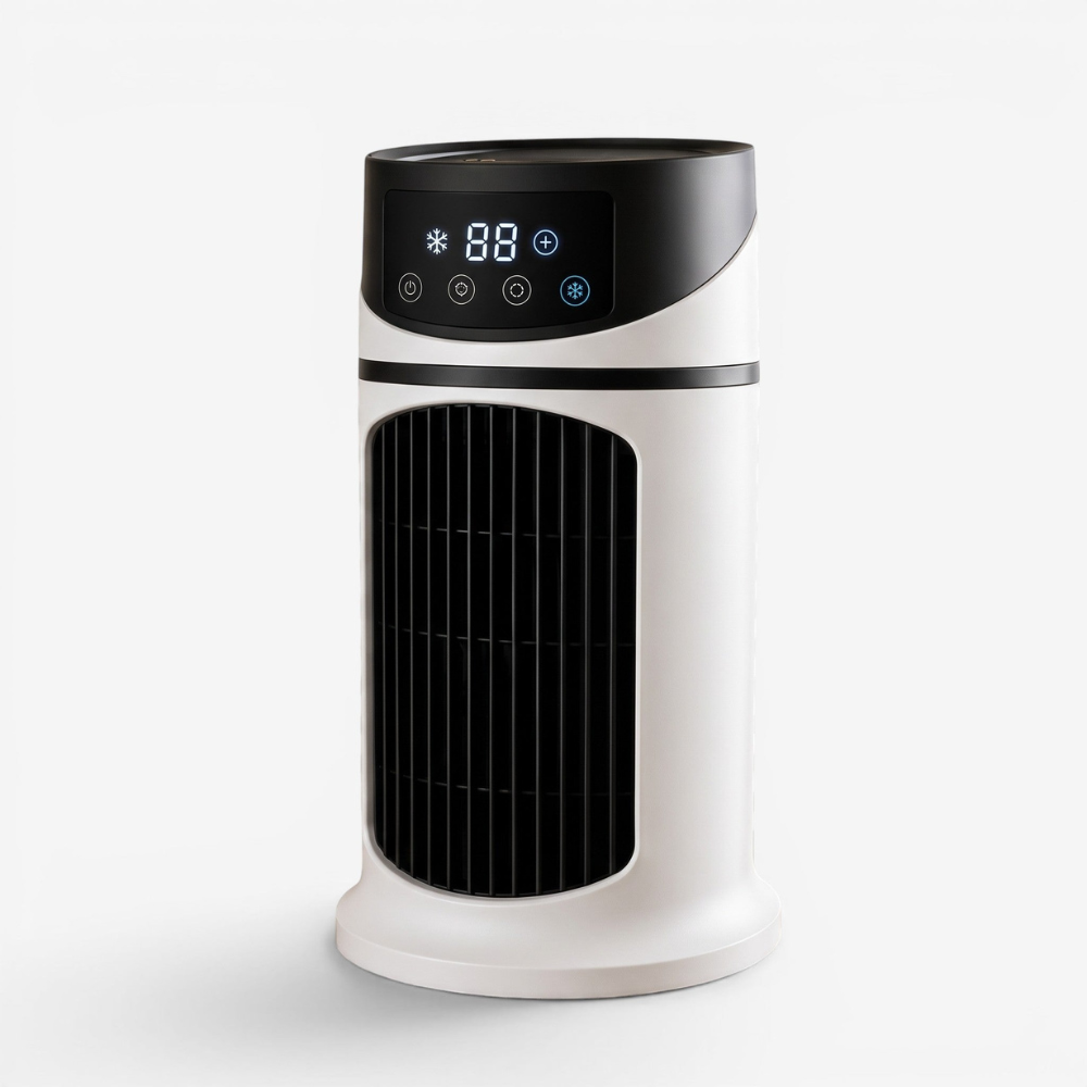 Portable Air Cooler with LED Display, Remote Control and USB Rechargeable