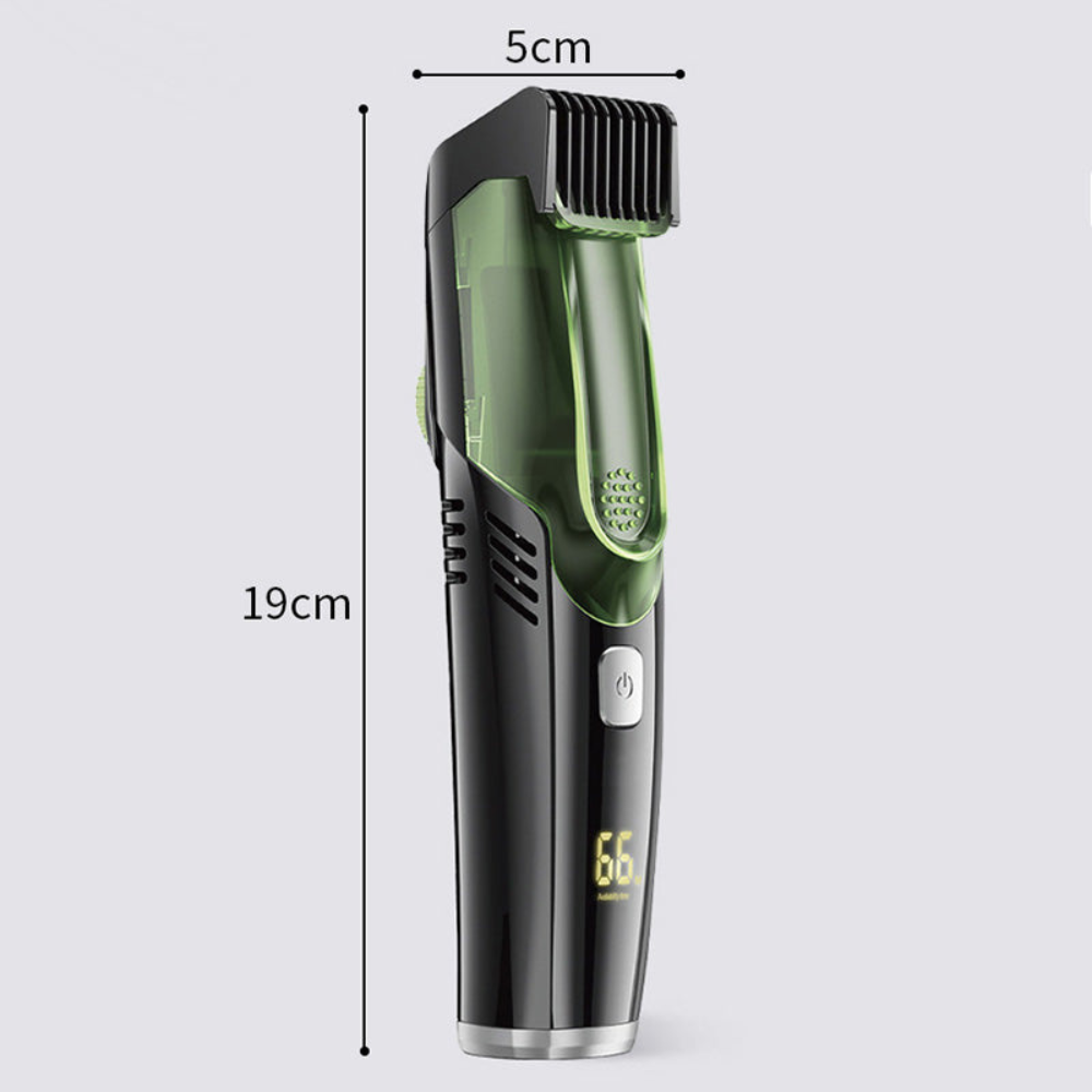Electric Beard Trimmer with Vacuum and 20 Lengths for Versatile Grooming