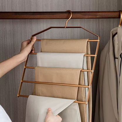 Pants Hanger Multi Layer Metal Closet Organizer for Clothes and Towels