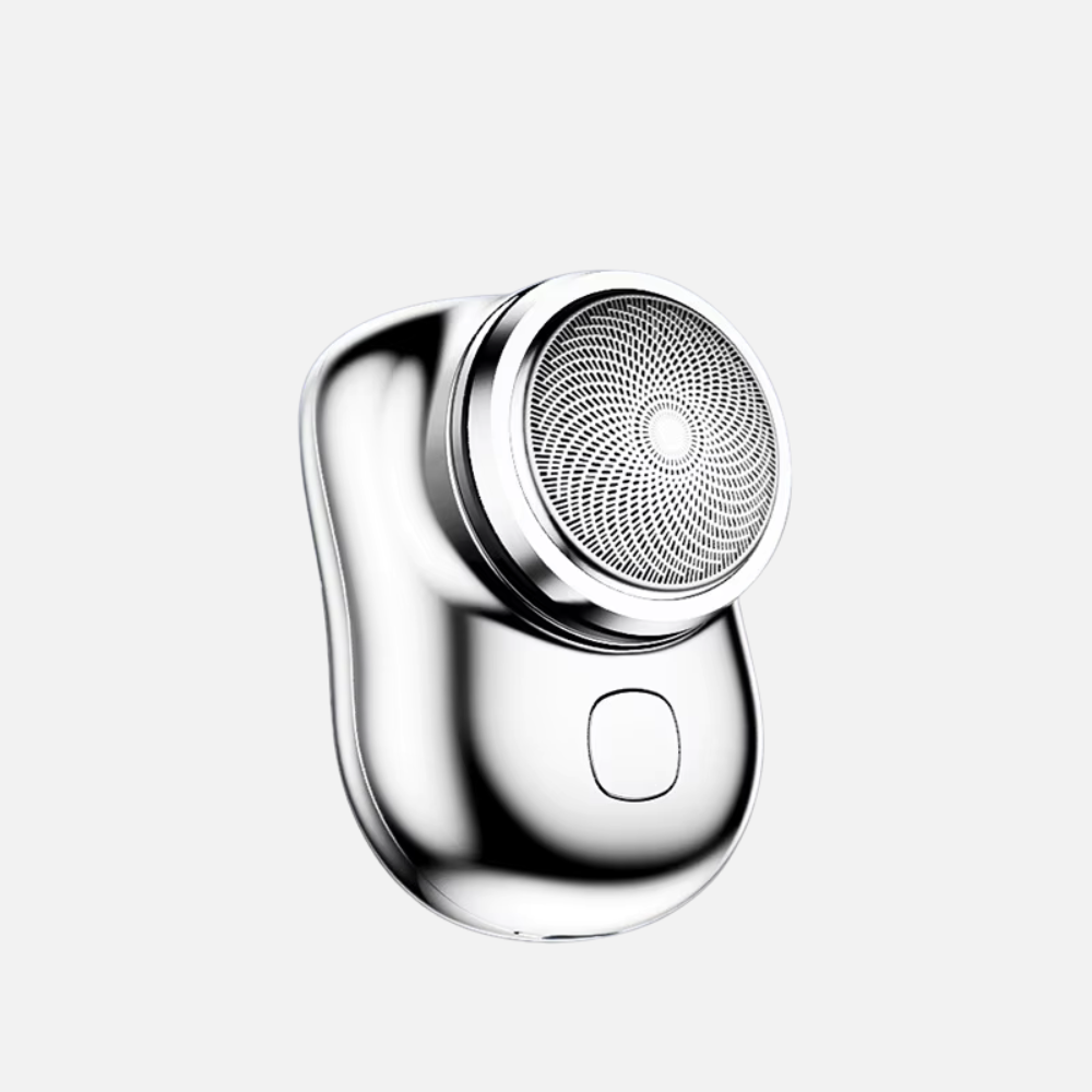 Triple-blade Electric Shaver - Silver & Portable