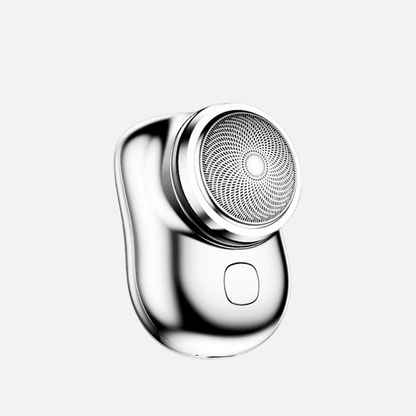 Triple-blade Electric Shaver - Silver & Portable