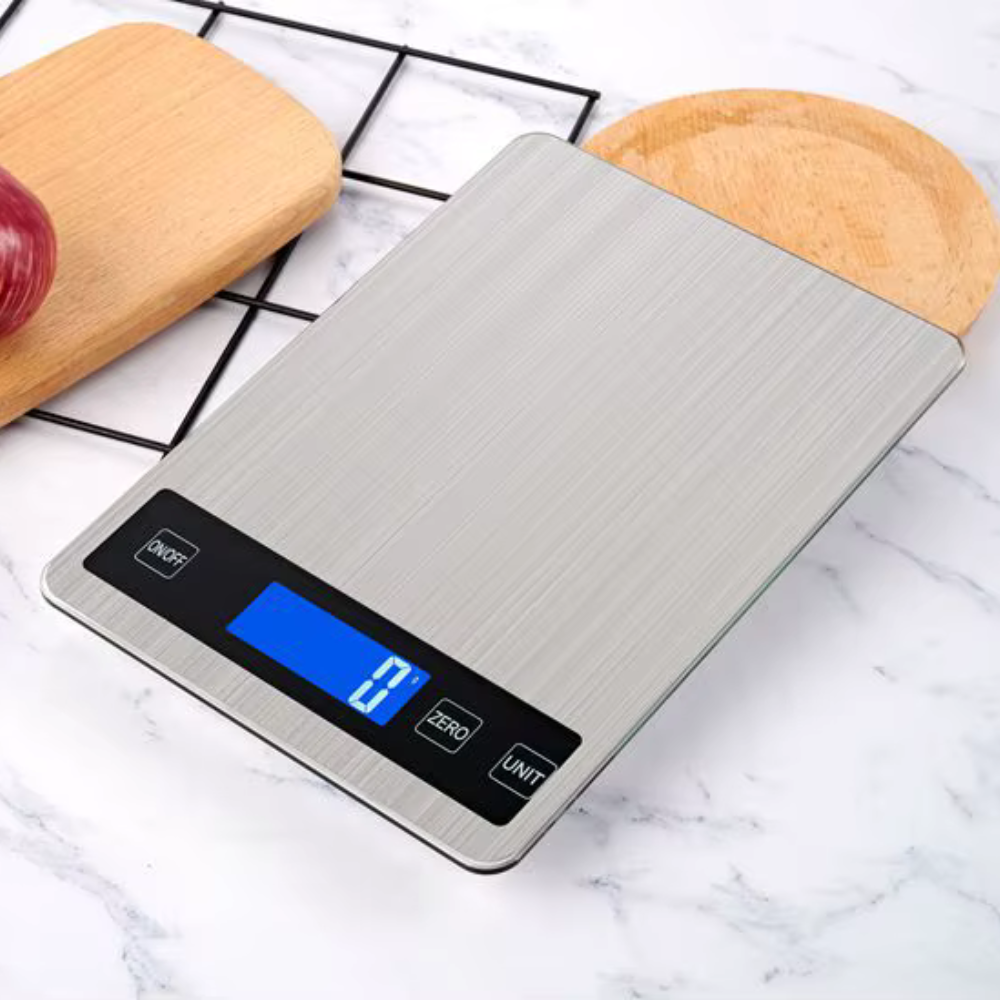 Digital Kitchen Scale 15kg High Capacity Rechargeable USB 1g Precision