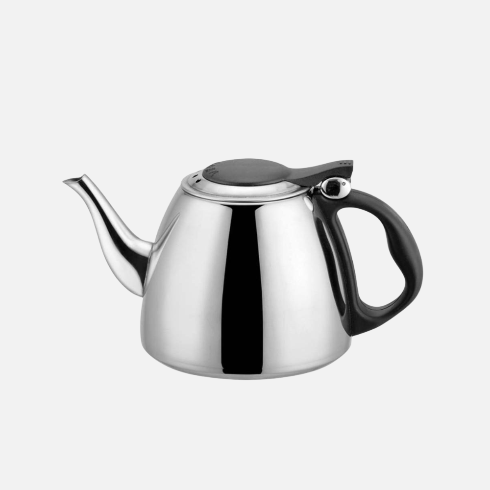 Stainless Steel Stovetop Kettle, Tea and Coffee Kettle, Induction Kettle With Black Side Handle