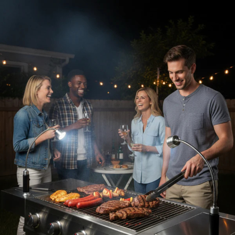 Magnetic BBQ LED Grill Torch - Hands-free Light
