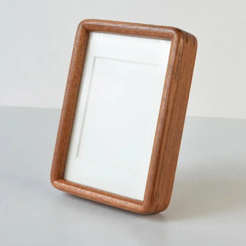 Rectangle Picture Frame, Curved Edge Photo Frame For Office & Home Decor