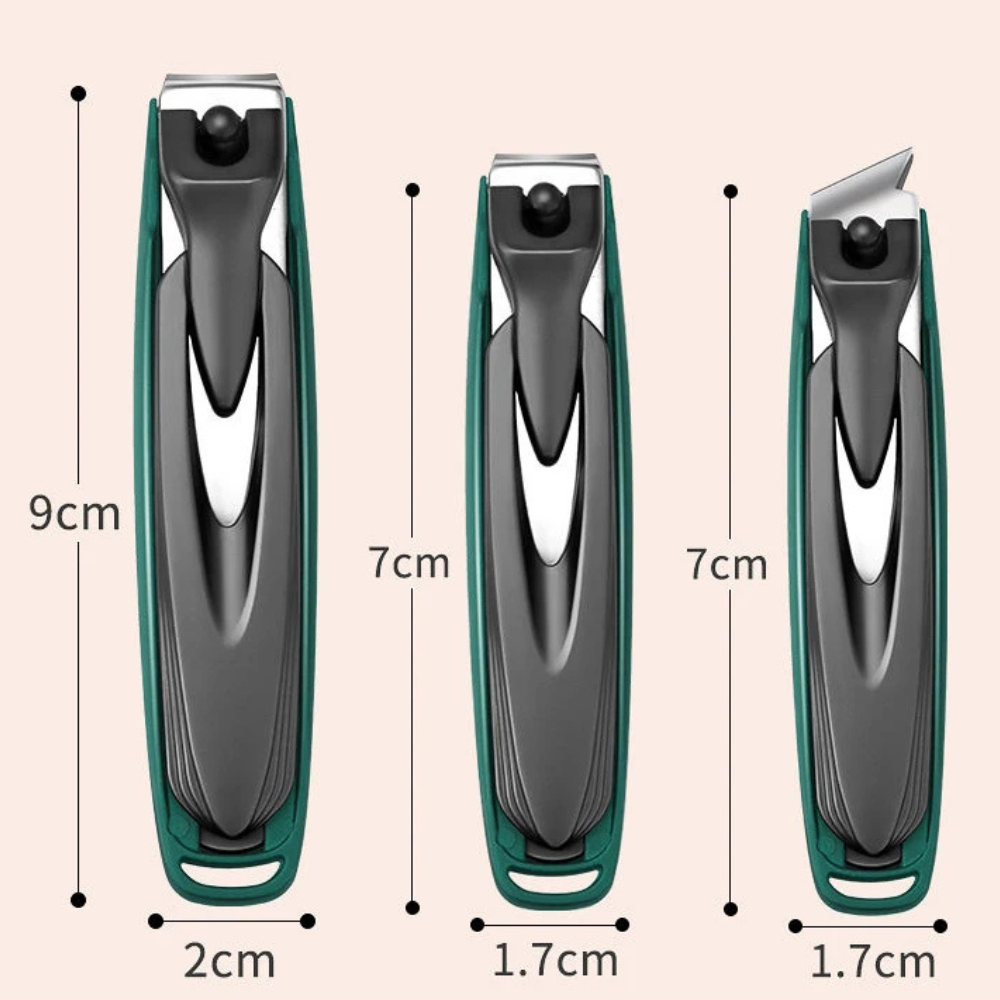 Mens Anti Splash Toenail Clippers, Detachable Stainless Steel Grooming Nail Trimmer