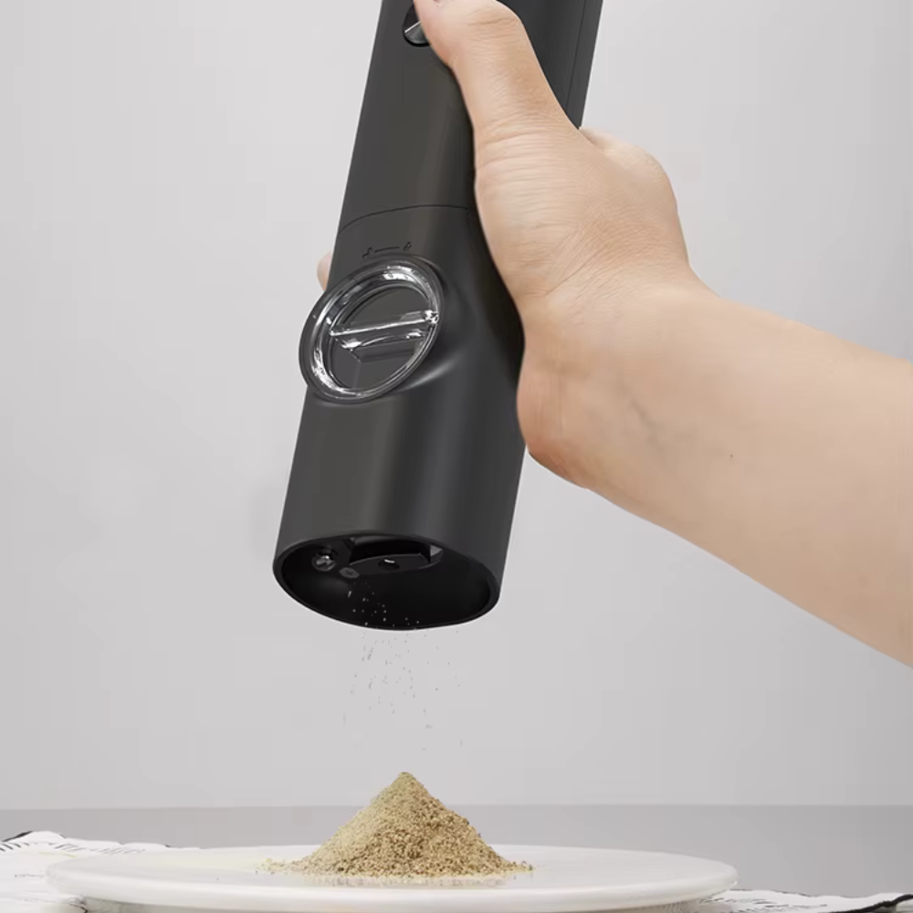 Electric Salt and Pepper Mill Set, Spice Grinder Set