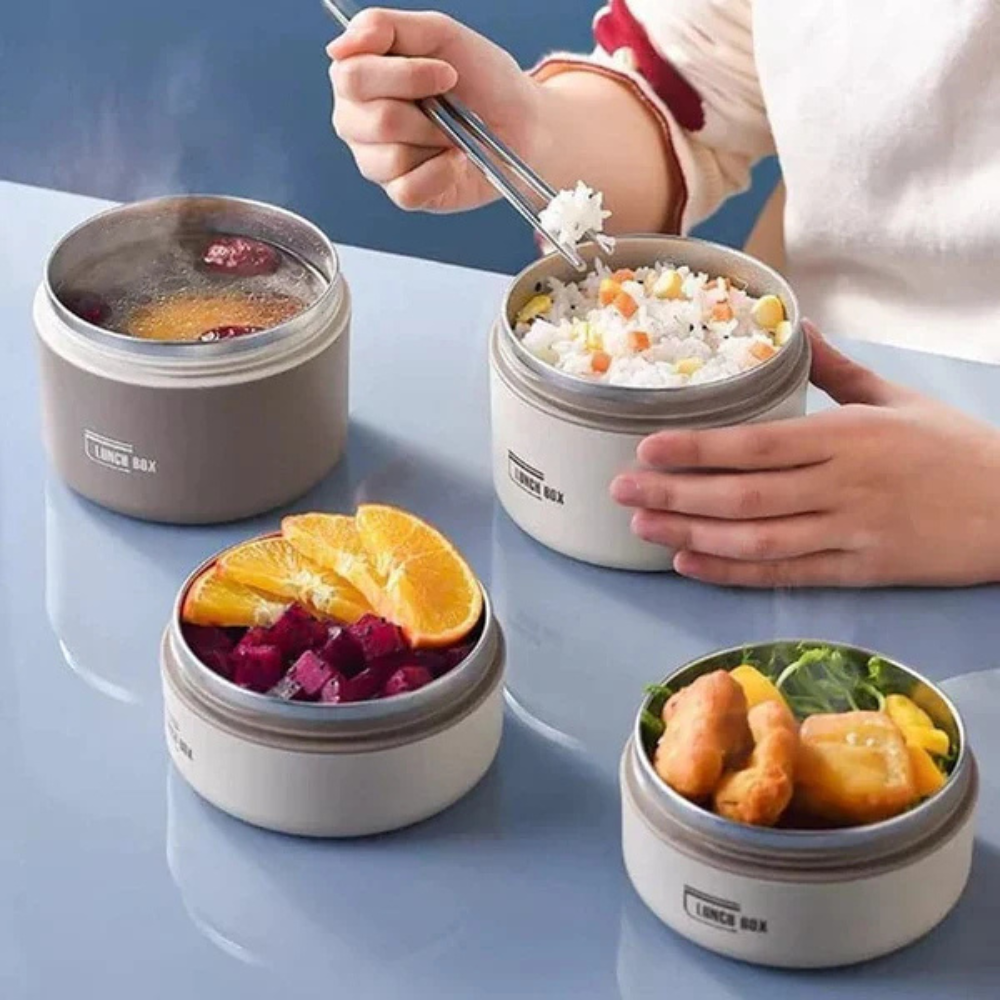 Insulated Lunch Box, Stainless Steel Double Wall Thermal Food Container