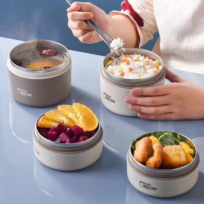 Insulated Lunch Box, Stainless Steel Double Wall Thermal Food Container